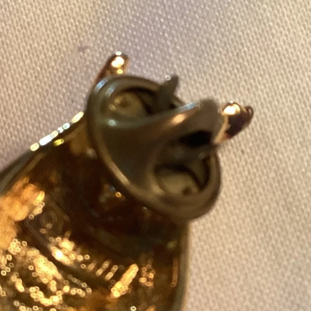 Ring large faux Diamond signed BROOCH so cute 🥰 M. JENT. DESIGNER - Picture 3 of 9